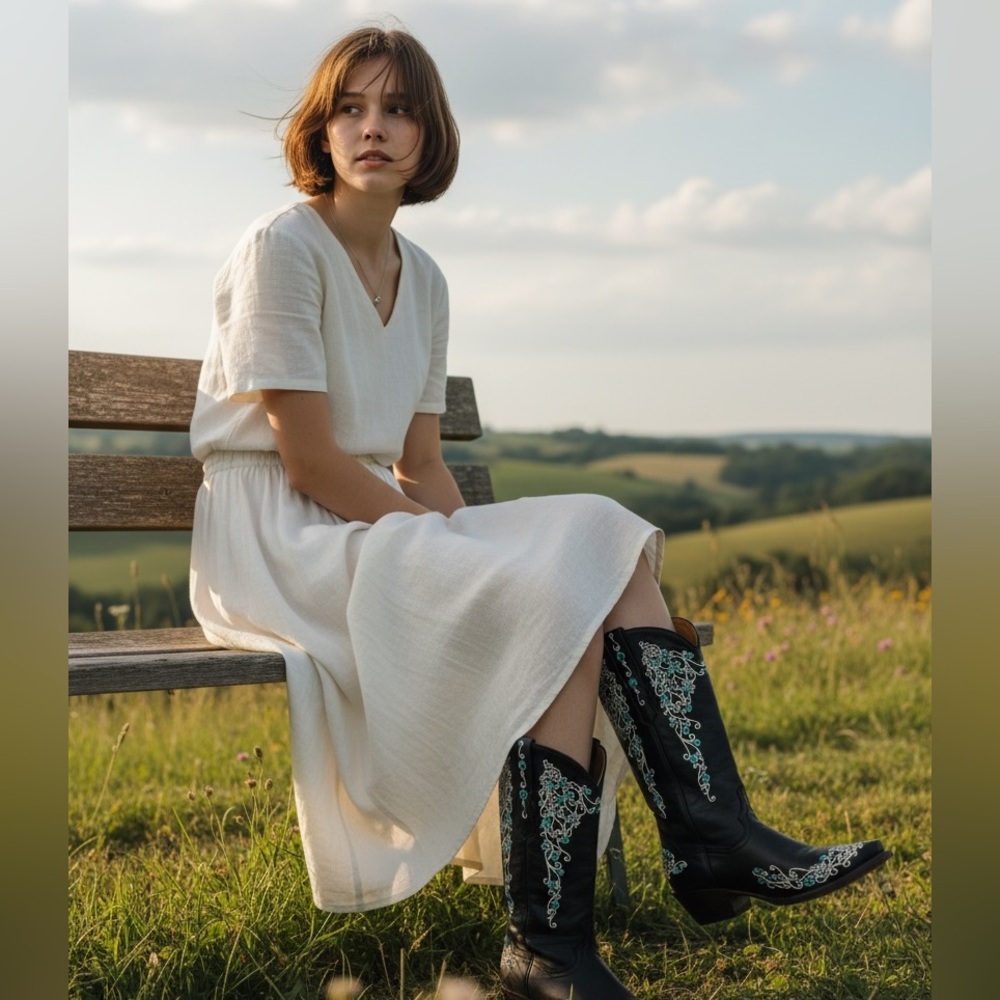 Innovation women’s Western Cowboy Boots Sz 10